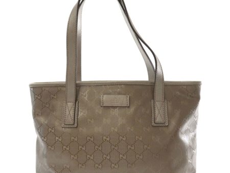 Gucci 211138 Imprimate Tote Bag PVC Leather Ladies Sale