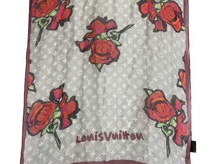 LOUIS VUITTON - Silk Rose Shall - Multicolor XL Scarf Online Sale