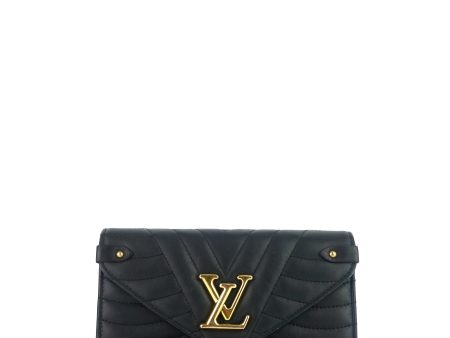 LOUIS VUITTON New Wave Calfskin Leather Long Wallet Bag For Discount