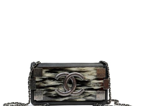 Chanel Black Leather and Resin Special Edition Brick Bag Cheap