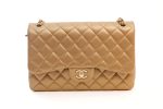 Chanel Metallic Bronze Lambskin Jumbo Classic Flap Bag Online now