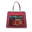 Fendi Embroidered Runaway Leather Satchel Hot on Sale