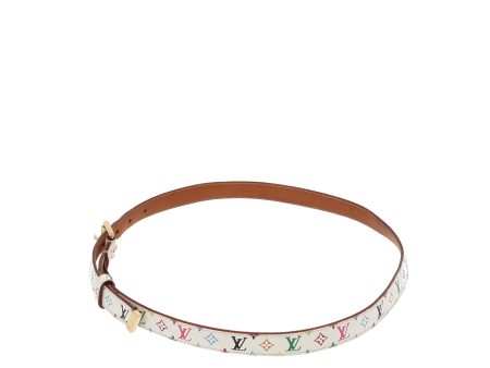 LOUIS VUITTON Belt in Multicolor Leather For Cheap