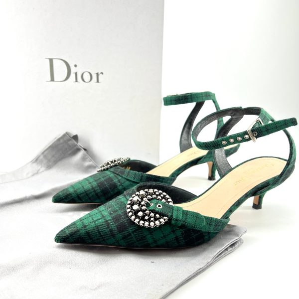 Christian Dior Gang Cloth Heels on Sale