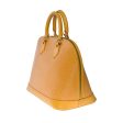 LOUIS VUITTON Alma handbag in Yellow epi leather with gold hardware Online Sale