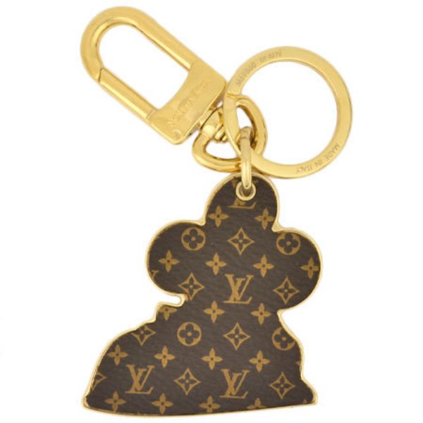 LOUIS VUITTON Bag Charm Porto Cle Vivienne Key Ring Monogram Red M69860 Online now