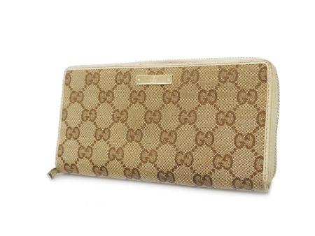 Gucci Long Wallet GG Canvas 112724 Beige Ivory Online Sale