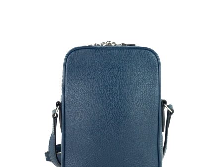 LOUIS VUITTON Amazone Blue Taurillon Leather Crossbody Bag For Cheap