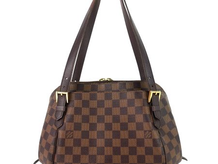 LOUIS VUITTON Belem MM Damier Ebene Canvas Bag Discount