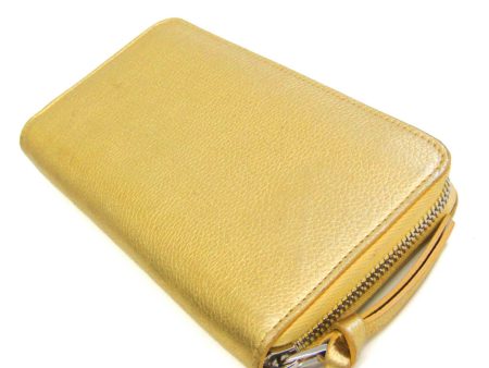 LOUIS VUITTON Zippy Lock Me Japan Limited M63816 Women s Calf Leather Long Wallet [bi-fold] Gold Online now