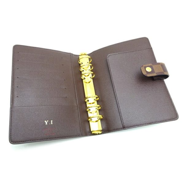 Louis Vuitton Agenda MM Name  Y.I  Entering Ladies  Notebook Cover R20240 Damier Ebene (Brown) Discount