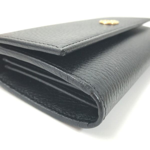 Gucci Long Wallet Continental GG Marmont?456116 Leather Black Men s GUCCI Online Hot Sale