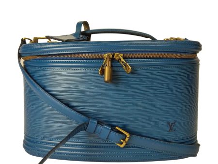 LOUIS VUITTON Beauty Case Vanity Epi light blue bag on Sale