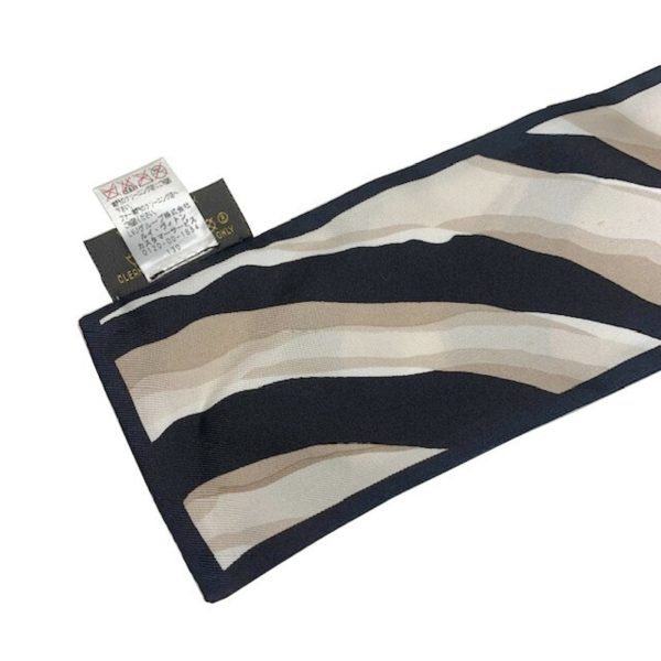 LOUIS VUITTON Bandeau Fleur Muffler Scarf Silk Fox Twilly M74786 Black Beige Ivory Ladies Hot on Sale