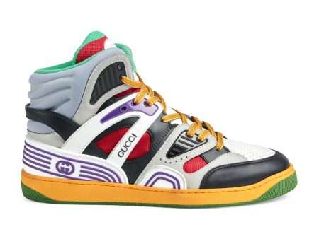 Gucci 661303 2SH90 1072 Men s Shoes Multi-Color Basket Sneakers (GGM1736) on Sale