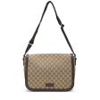 Gucci 449171 622011 Unisex Beige & Brown Canvas   Calf-Skin Leather Messenger Bag (GG2060) Cheap