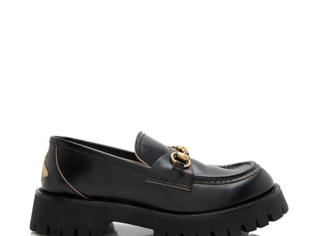 Gucci Leather Horsebit Lug Sole Loafers - Size 9   39 Online Sale