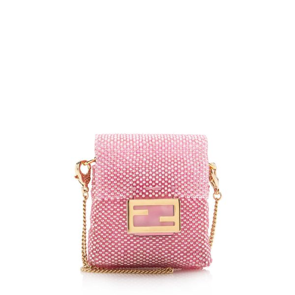 Fendi Beaded Mini Pico Baguette Charm Bag Supply