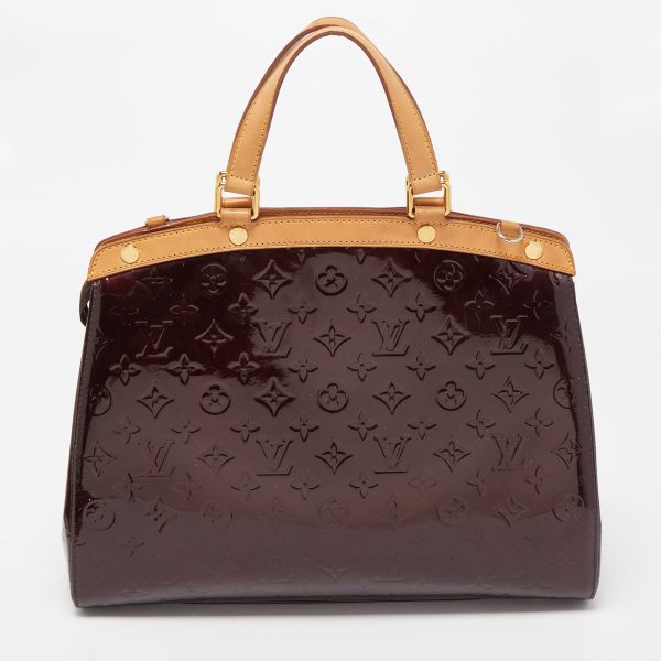 LOUIS VUITTON Amarante Monogram Vernis Brea GM Bag Cheap