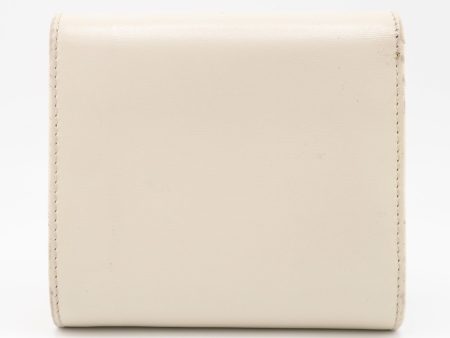 GUCCI 621891 Horsebit Bifold Wallet White Ladies Discount