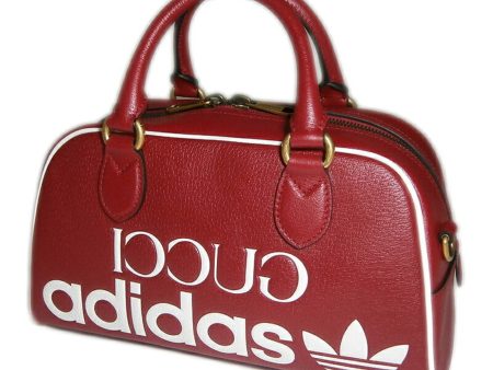 Gucci adidasxGucci Collaboration Mini Duffle Bag Boston Leather Red 702397 Sale