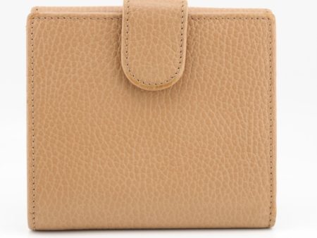 GUCCI 615525 Interlocking G Outlet Bifold Wallet Beige Women s Online now