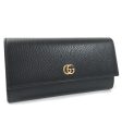 Gucci Long Wallet Continental GG Marmont?456116 Leather Black Men s GUCCI Online Hot Sale