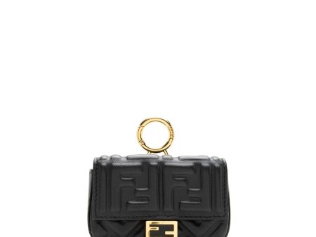 Fendi FF Embossed Nano Baguette Charm Crossbody Bag Online