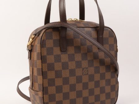 Louis Vuitton Around 2006 Made Canvas Damier Spontini 2Way Bag Brown Supply