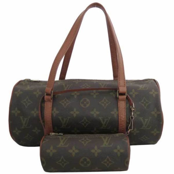 Louis Vuitton Bag Monogram Papillon Brown x Canvas Handbag with Pouch Women s M51385 Supply