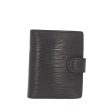 LOUIS VUITTON Agenda Cover in Black Leather For Discount