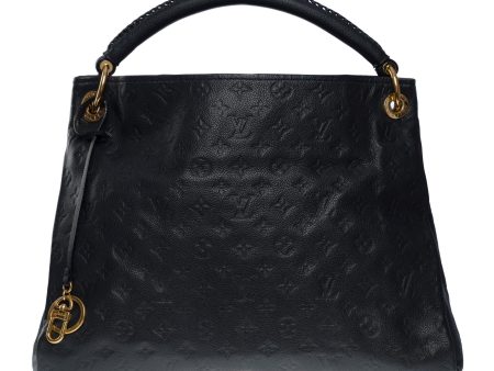 LOUIS VUITTON Artsy MM Hobo bag in dark blue monogram calfskin leather, GHW Discount