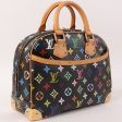 LOUIS VUITTON 2005 Made Monogram Multicolor Trouville Noir For Sale