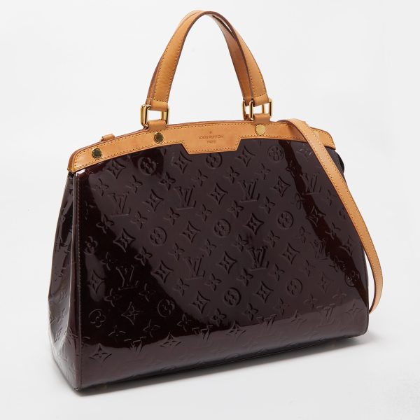 LOUIS VUITTON Amarante Monogram Vernis Brea GM Bag Cheap