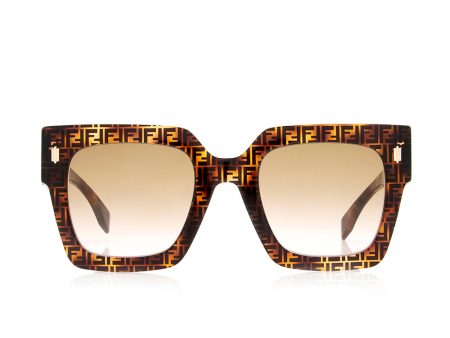 Fendi Square FF Logo Sunglasses For Sale