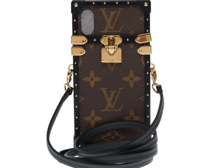 LOUIS VUITTON Beautiful EyeTrunk iPhone X case in brown monogram coated canvas Online Sale