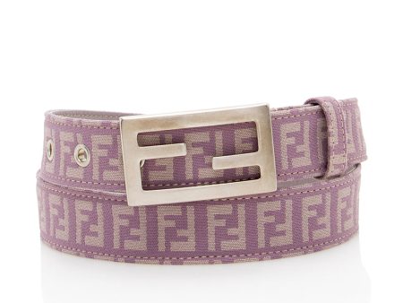 Fendi Zucchino Logo Belt - Size 32   80cm Online Sale