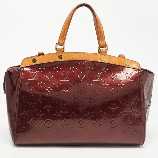 Louis Vuitton Amarante Monogram Vernis and Leather Brea MM Bag Discount