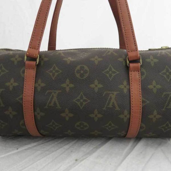 Louis Vuitton Bag Monogram Papillon Brown x Canvas Handbag with Pouch Women s M51385 Supply