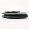 Gucci Logo Studs Coin Case Turquoise Green on Sale