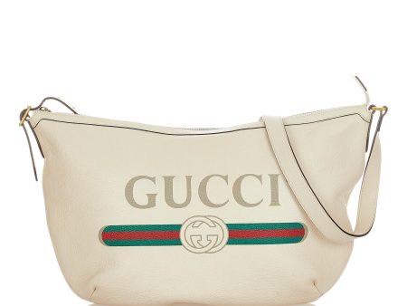 Gucci Logo Leather Shoulder Bag Online Sale