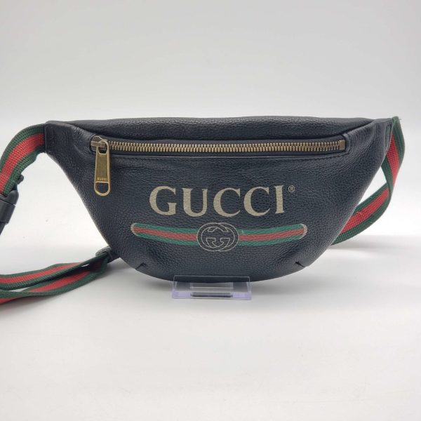 Gucci Logo Belt Small Black Belt Bag Online Sale