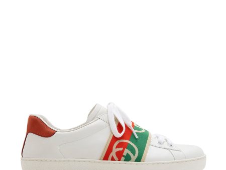 Gucci Leather Web GG Ace Sneakers - Size 10   40.5 Online Sale