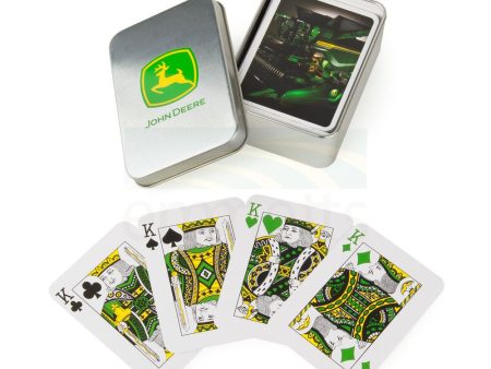 John Deere Playing Poker Paper Cards Deck in Collectors Tin 6y+ Online Sale