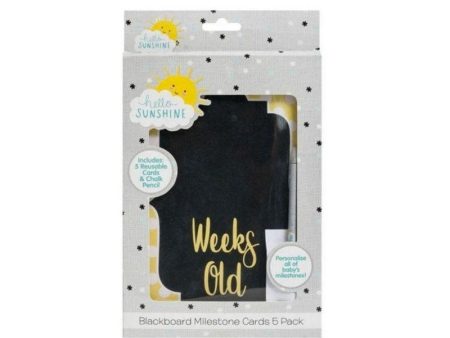 HELLO SUNSHINE CHALKBOARD MSTONE CARDS 5 Hot on Sale