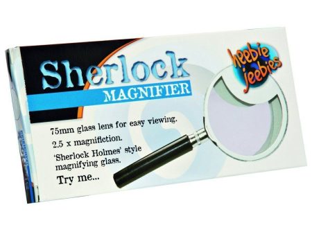 HEEBIEE JEEBIES SHERLOCK MAGNIFIER METAL 75MM Supply