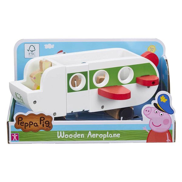 PEPPA PIG WOODEN AEROPLANE & FIGURE Online