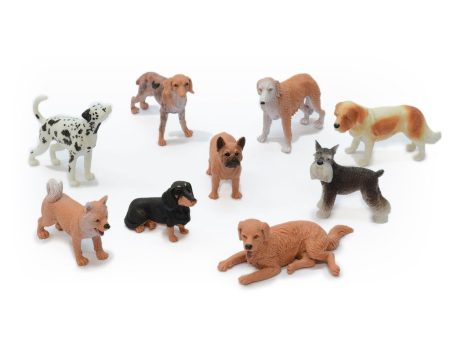 T64264 DOG WORLD 9 PC FIG Hot on Sale