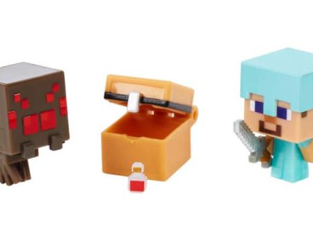 HDV65 MINECRAFT MOB HEAD MINIS SPIDER SLAYING STEVE Fashion