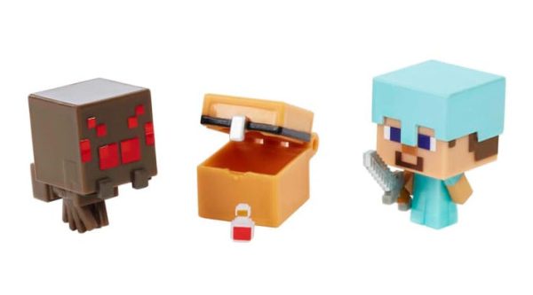 HDV65 MINECRAFT MOB HEAD MINIS SPIDER SLAYING STEVE Fashion